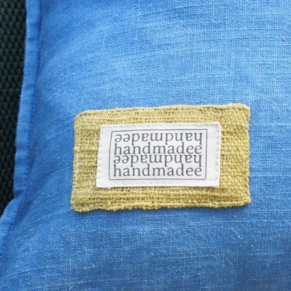 Indigo Dye Handwoven Cotton Fabric Pillow Cover